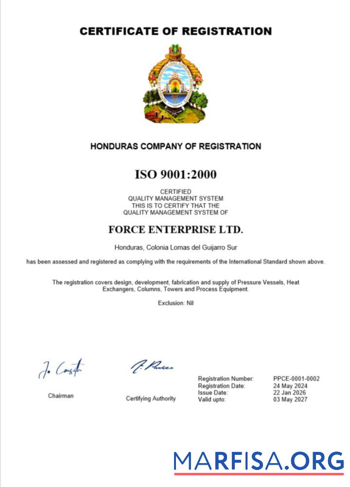 Downloadable Honduras certificate of registration Word and PDF template